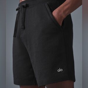 Alo Yoga Chill Short – Black Fleece Lounge Shorts